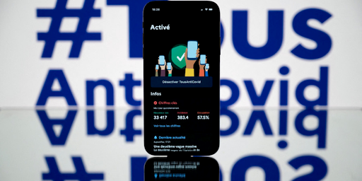 L'application TousAntiCovid sur smartphone