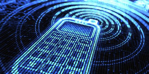 Image des ondes électromagnetiques émises par un smartphone